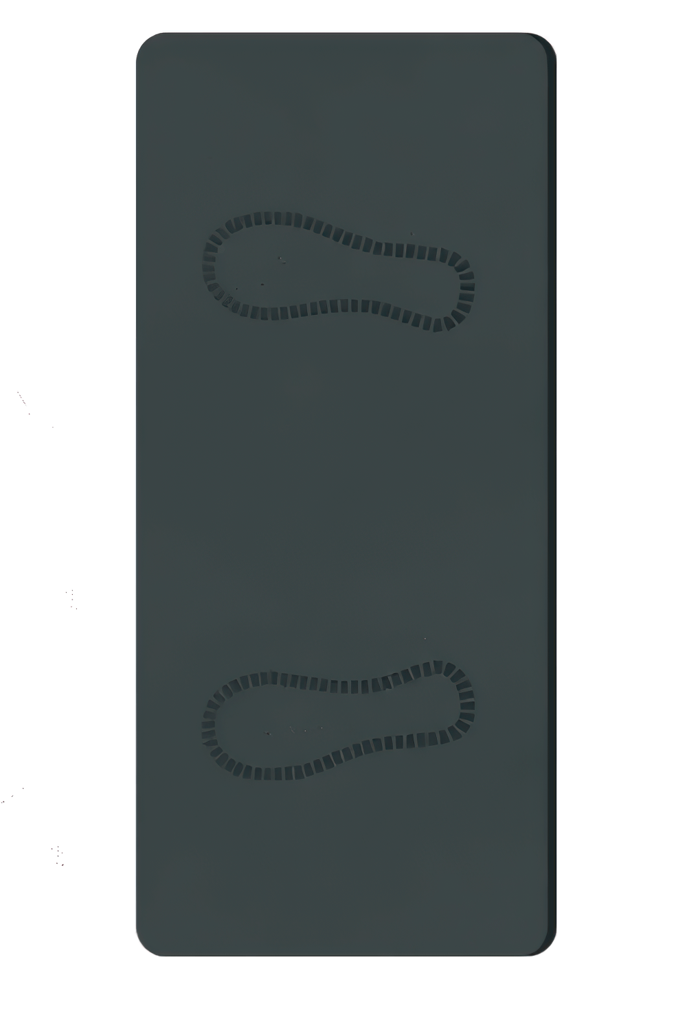 Non-slip fitness mat SF3408 with foot placement marks. Ideal for squats, yoga, and pilates exercises at home or gym. Durable and easy to clean.